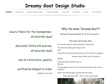 Tablet Screenshot of dreamygoatdesign.com